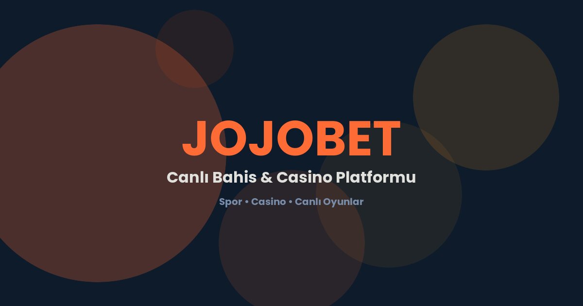 Jojobet